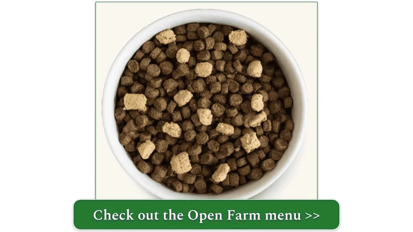 a screenshot of Open Farm's Open Prairie Ancient Grains RawMix