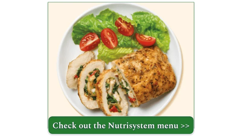 Nutrisystem's Artichoke and Spinach Stuffed Chicken Breast