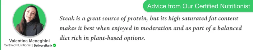 Nutritionist quote about steak