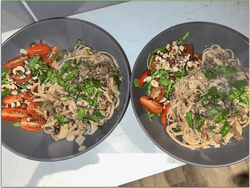 Green Chef Creamy Mushroom Truffle Linguine