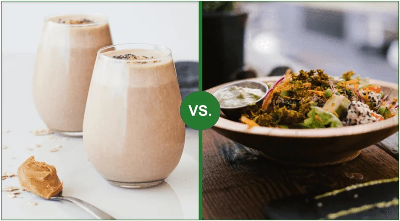 Protein shake vs. a whole meal
