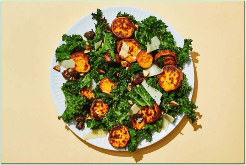 Sweet Potato and Kale Salad from Dinnerly