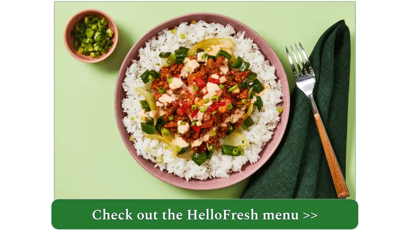 HelloFresh's Saucy Chicken Burrito Bowls