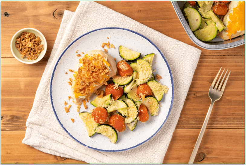 Cheddar-Crusted Chicken from Home Chef