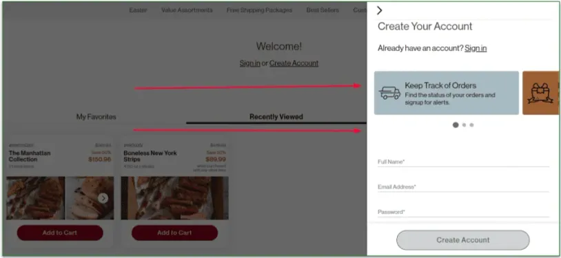 The next step is to create your account