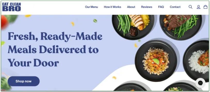 Eat Clean Bro's home page