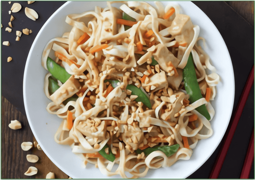 Tofu Pad Thai with Sugar Snap Peas from BistroMD