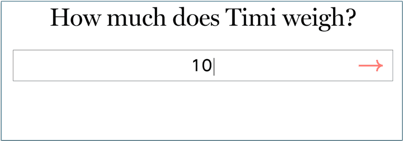 Pure's dog food personalization questionnaire