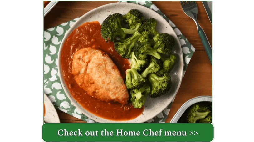 Home Chef's Chicken Cutlet Marinara with Parmesan