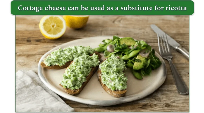HelloFresh's Creamy Ricotta & Pea Toasts dish
