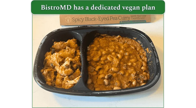 BistroMD Spicy Black Eyed Pea Curry