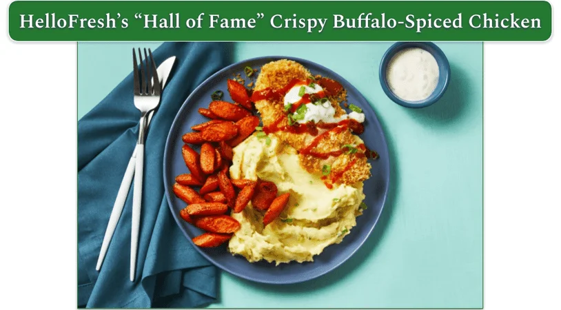 HelloFresh's "Hall of Fame" Crispy Buffalo-Spiced Chicken