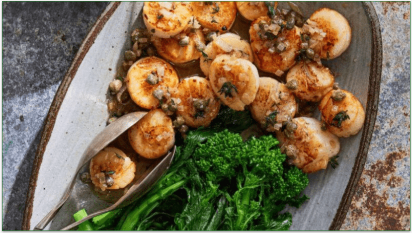 ButcherBox's Brown Butter Seared Scallops recipe