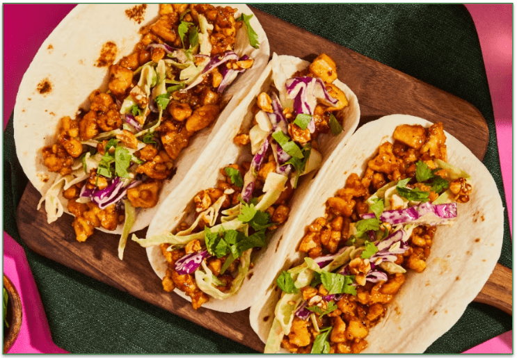 Teriyaki Tofu Tacos by Green Chef