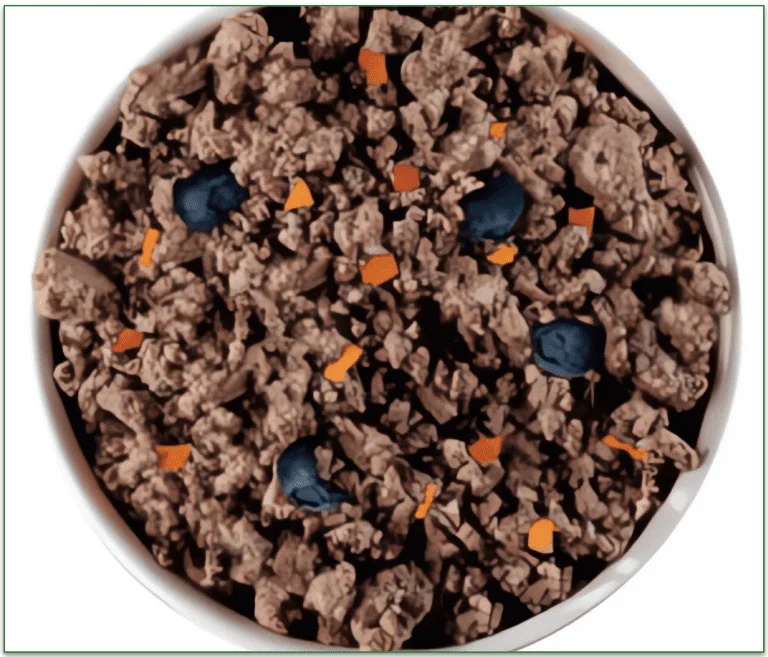 a screenshot of raised right's beef adult dog recipe