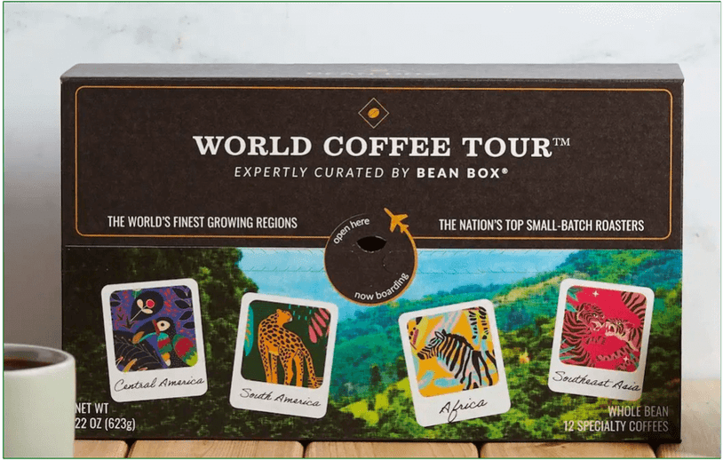 World Coffee Tour box by Bean Box