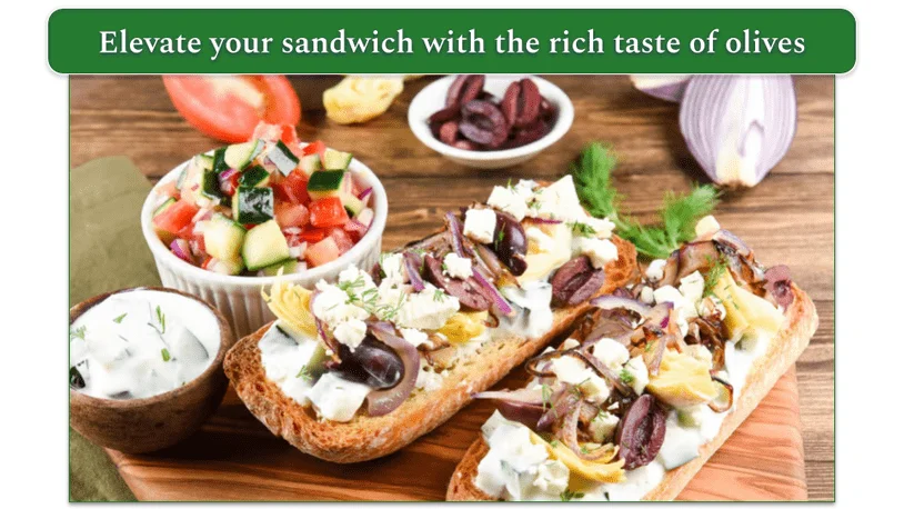 Home Chef's Greek Tartines dish