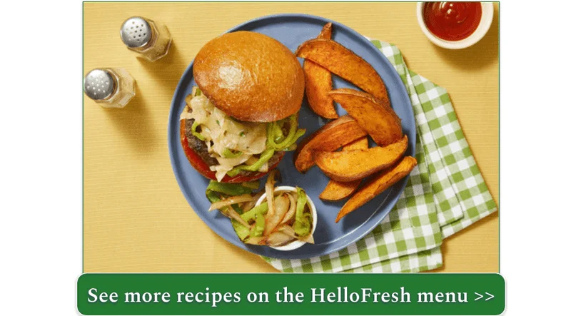 HelloFresh's Smothered Pepper Jack Burgers