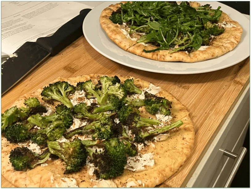 Purple Carrot’s Roasted Broccoli Flatbreads