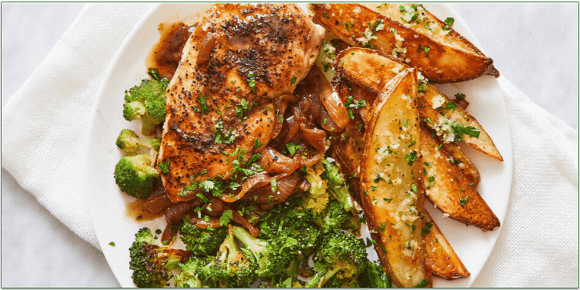 Martha Stewart & Marley Spoon's Pan-Roasted Chicken & Caramelized Onions