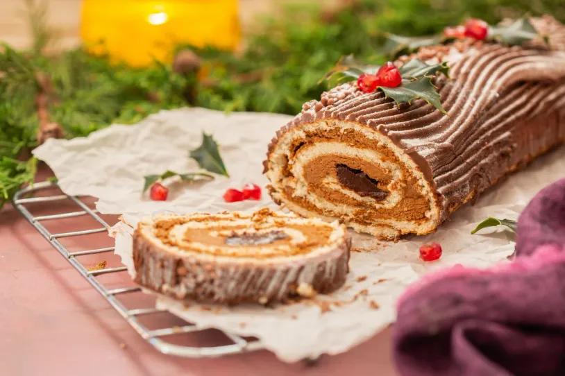 Christmas yule log
