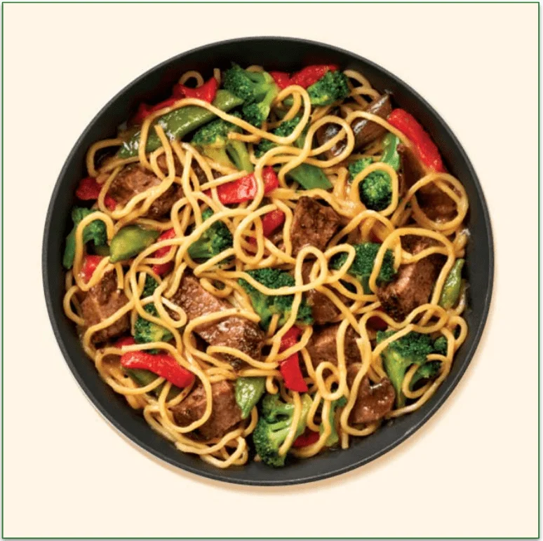 Nutrisystem’s Beef Lo Mein dish
