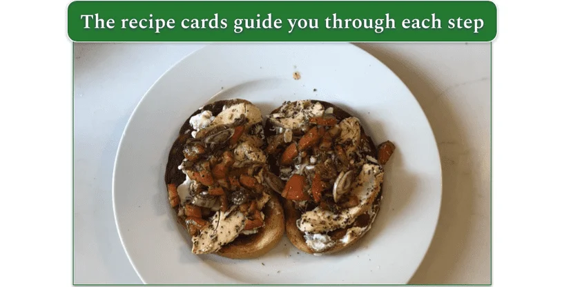 Image of open-faced tuscan spiced chicken sandos