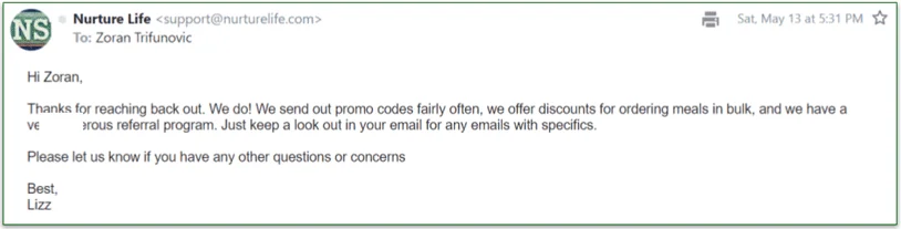 Nurture Life provides decent membership benefits