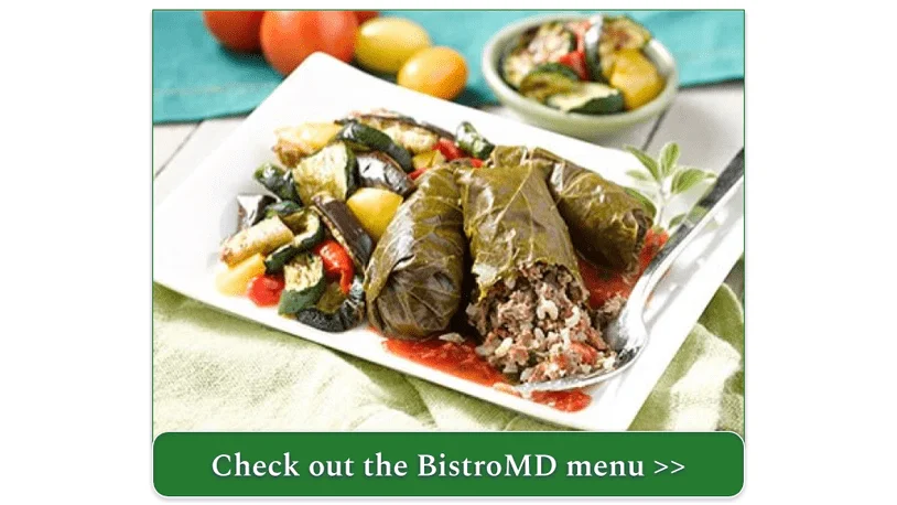 BistroMD's Stuffed Grape Leaves with Tomato Sauce
