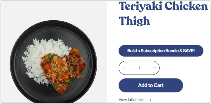 Eat Clean Bro's Teriyaki Chicken Thigh with purchase options