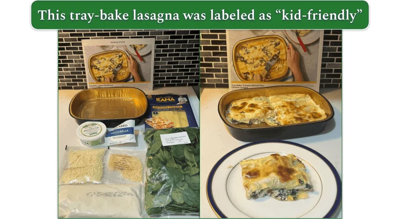 Marley’s Spoon’s Creamy Alfredo Four Cheese Lasagna