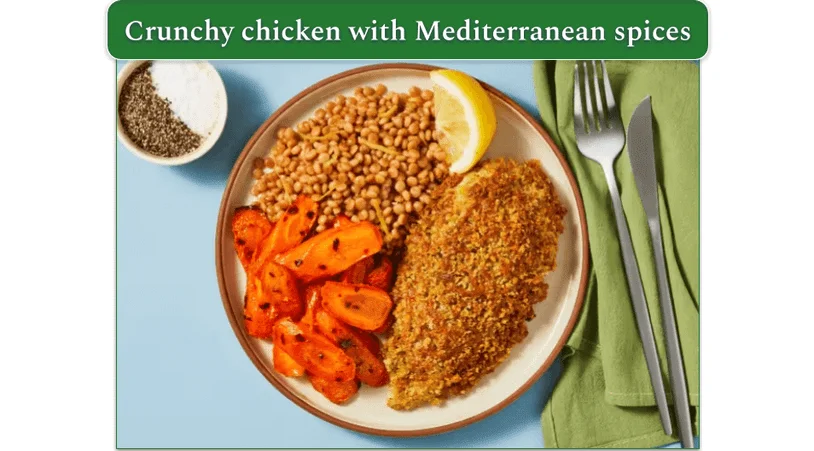 The Mozzarella and Herb Chicken recipe as presented on HelloFresh