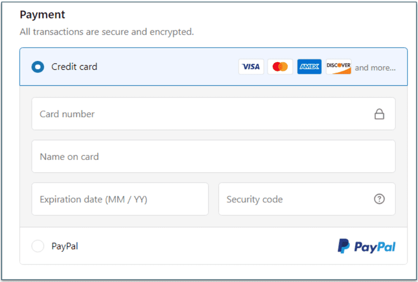 4: Enter your payment information