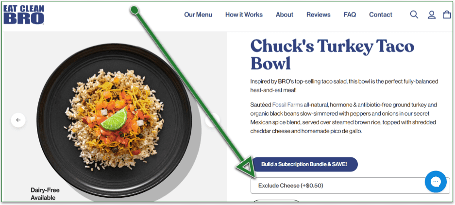Eat Clean Bro Chuck's Turkey Taco Bowl
