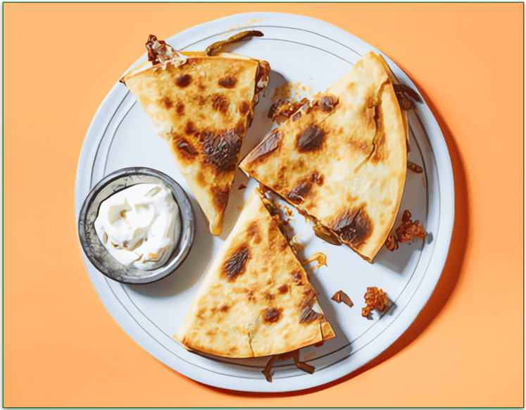 Dinnerly's Ground Pork & Poblano Quesadillas