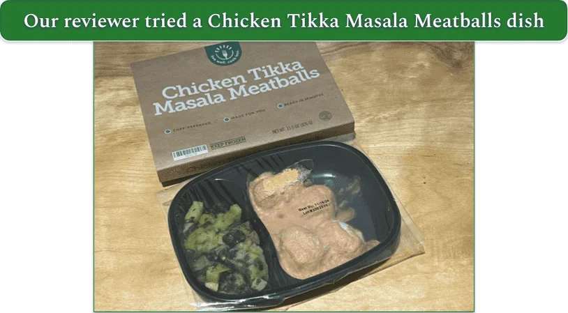 BistroMD’s Chicken Tikka Masala Meatballs dish