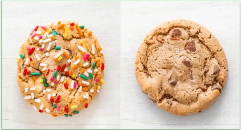 Pictures of Spoonful of Comfort's Confetti and Chocolate Chip cookies