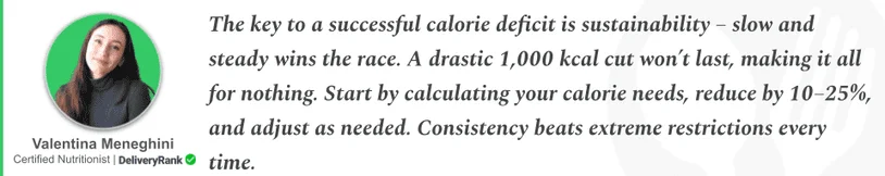 Quote from our certified nutritionist