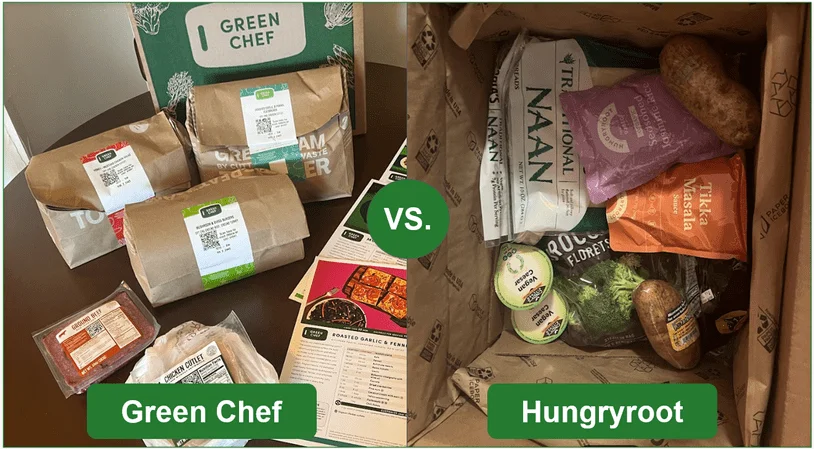 Green Chef's ingredients are better organized
