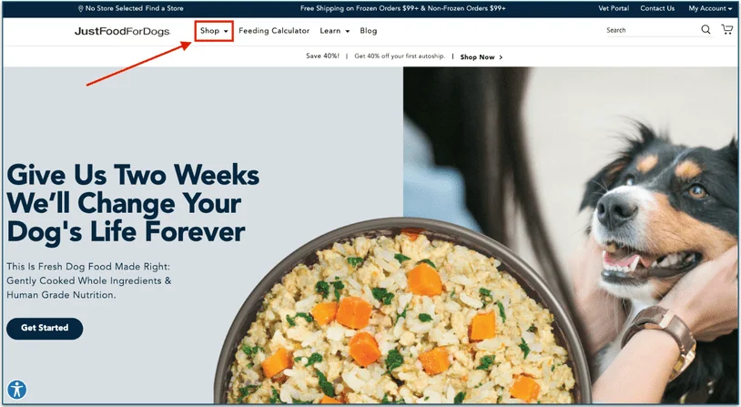JFFD provides detailed delivery information