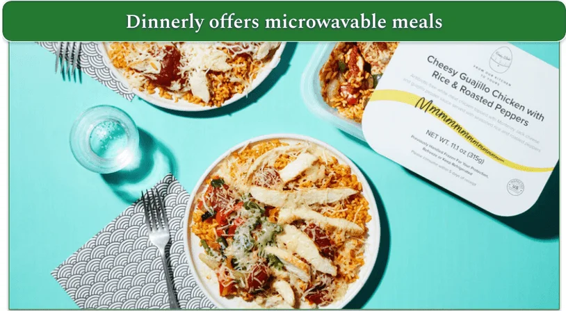 Dinnerly's microwavable meals