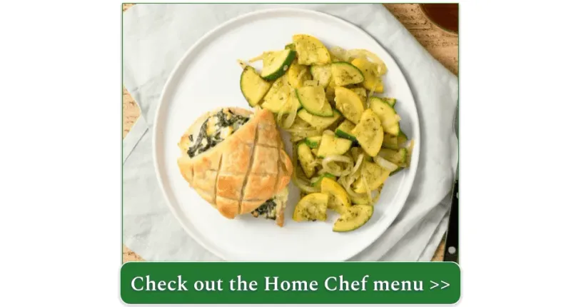 Greek-Style Spinach and Feta Chicken by Home Chef, 540 calories per serving