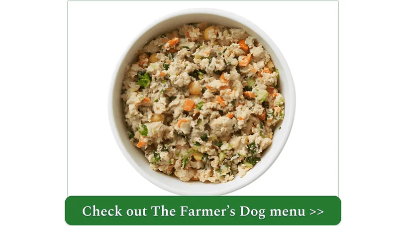 The Farmer's Dog menu, turkey recipe