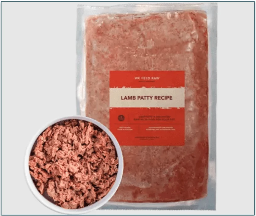 We Feed Raw's Lamb Patty Recipe