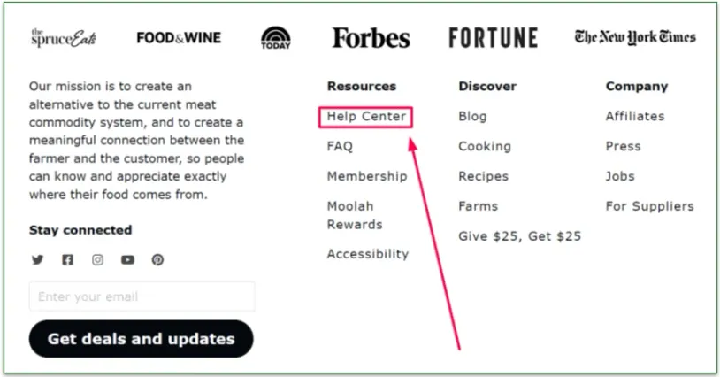 Help Center on the Crowd Cow website
