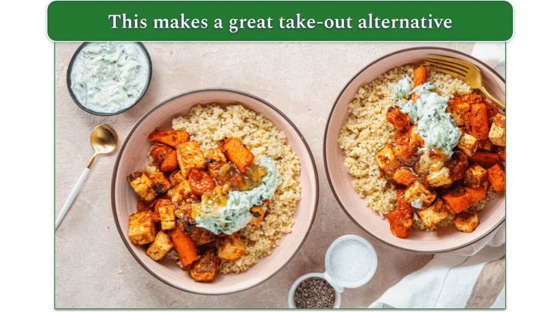 Kashmiri Roasted Vegetables & Tofu Paneer from Purple Carrot