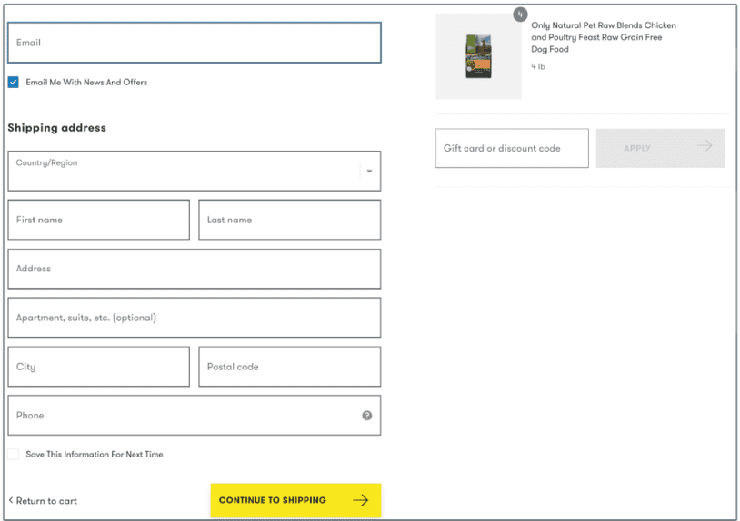 5. Enter your personal information
