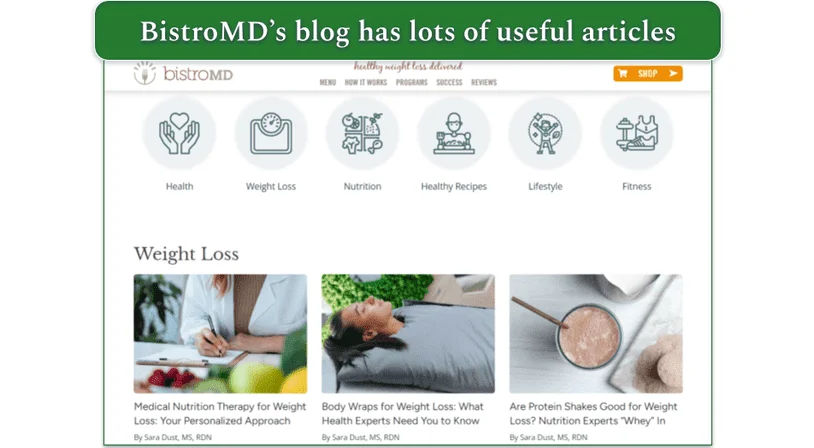 BistroMD's blog page