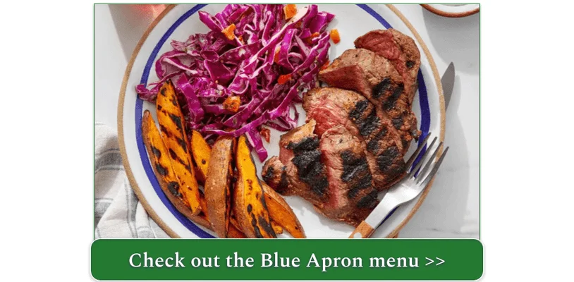 Grilled Steak and Sweet Potato Wedges by Blue Apron
