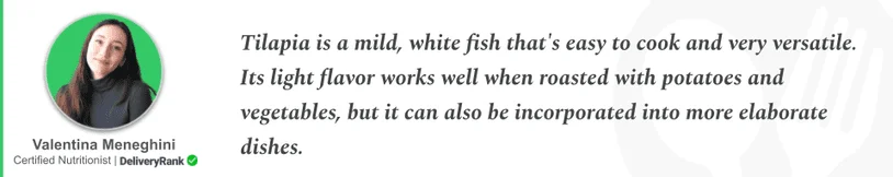 Nutritionists quote about tilapia